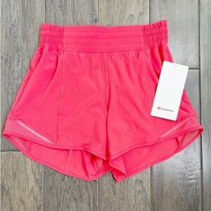 Lululemon NWT Hotty Hot Short *High-Rise Long 4" Glaze Pink